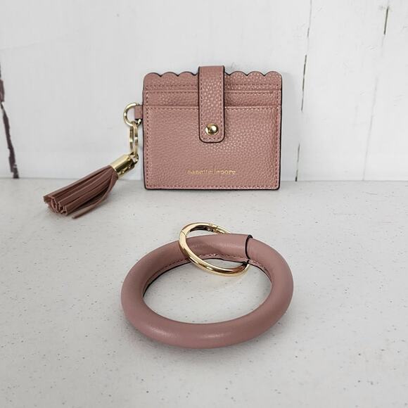 Nanette Lepore Faux Leather Credit Card Case with Ring Bracelet & Tassel - Picture 7 of 7